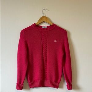 Vintage Lacoste IZOD Magenta Sweater Small